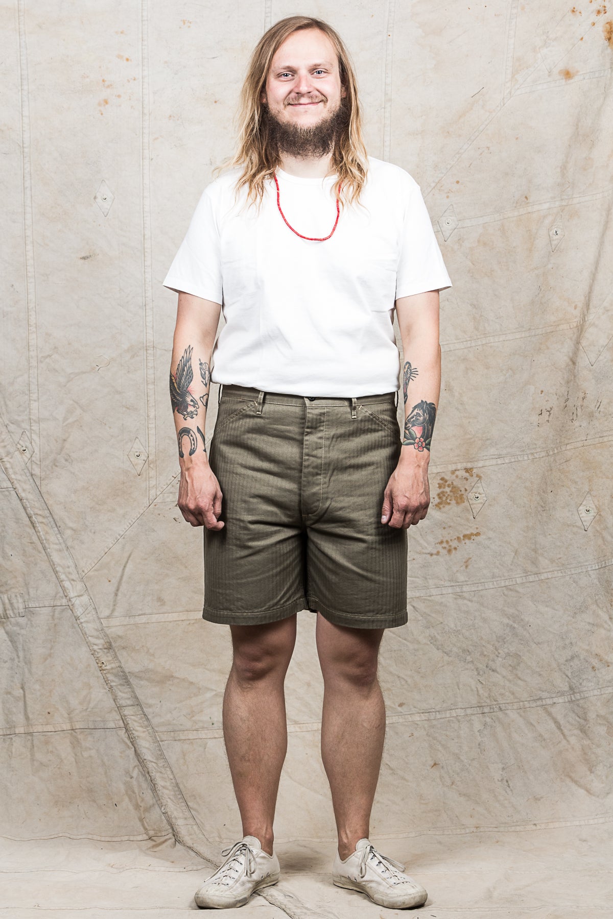 TCB 40's USMC SHORTS　HBT TCBジーンズ　ショーツ TCB Jeans 40's USMC Shorts HBT Olive – Second Sunrise