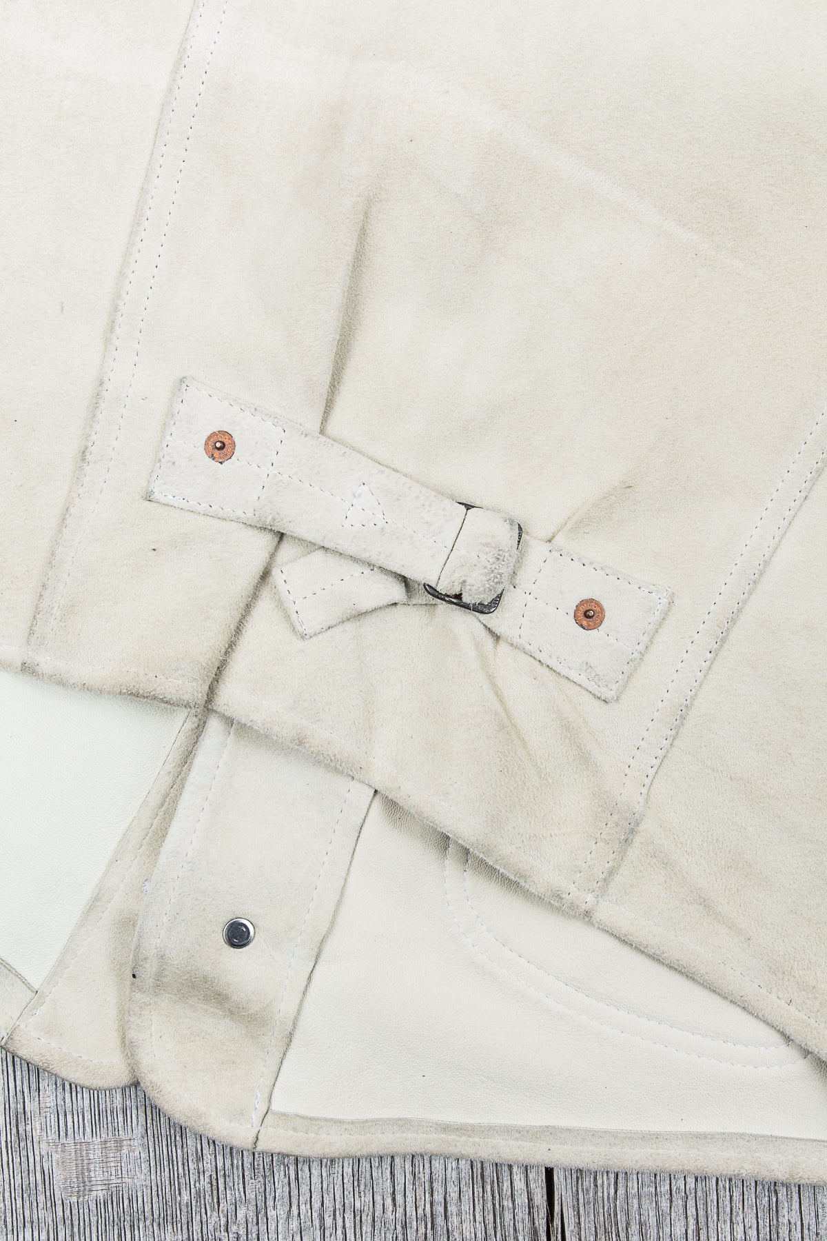 Second Hand Indigofera Harrison Leather Vest White