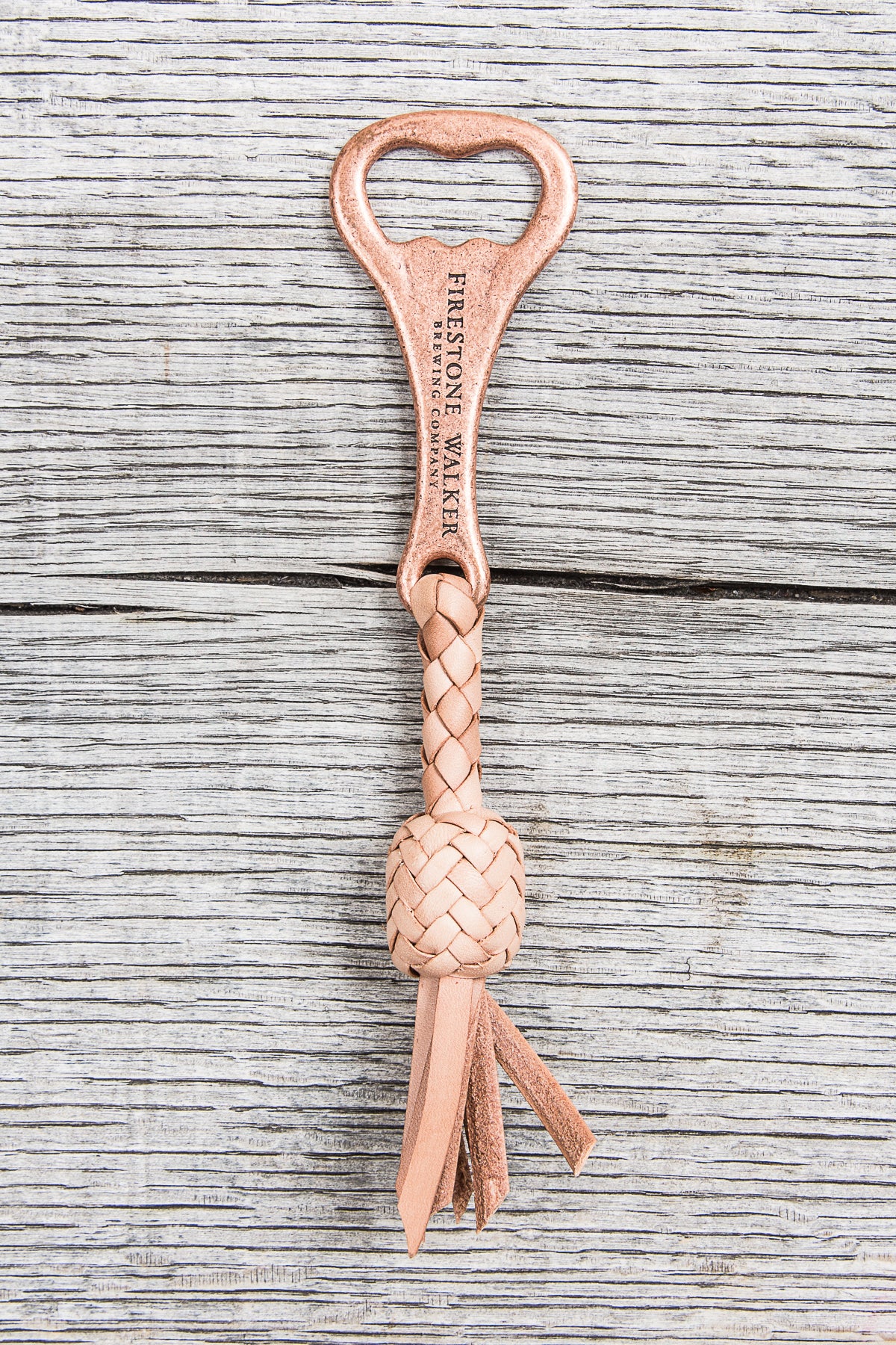 Lone Wolf Leather Braided Bottle Opener Tärnsjö Natural Veg Tanned