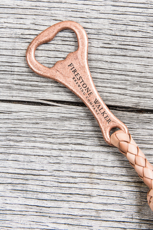 Lone Wolf Leather Braided Bottle Opener Tärnsjö Natural Veg Tanned