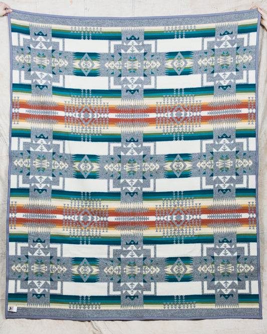 Pendleton Chief Joseph Wool Blanket Robe Grey