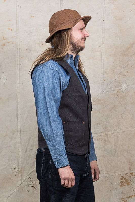 Indigofera Harrison Vest Cork Twill