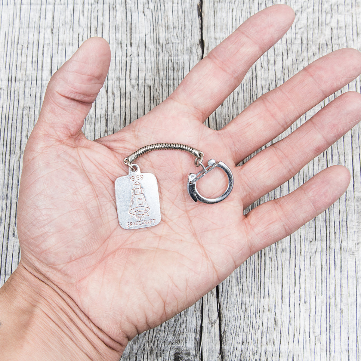Vintage 1969 Spacecraft Key Ring
