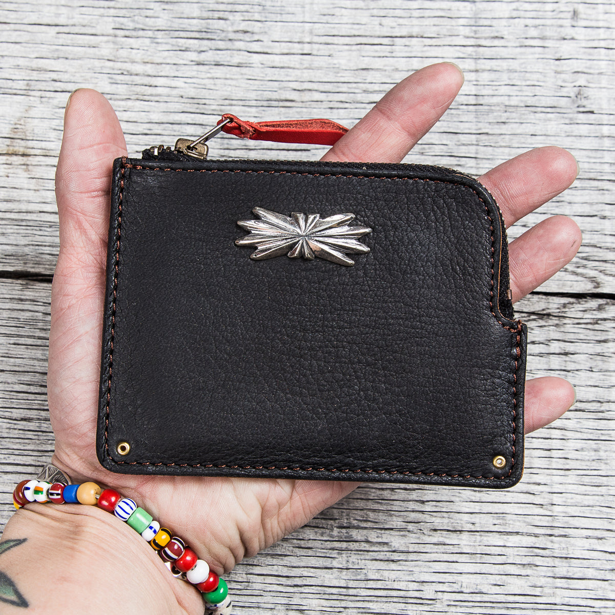Larry Smith Deer Skin Multi Wallet LT-0043 Black