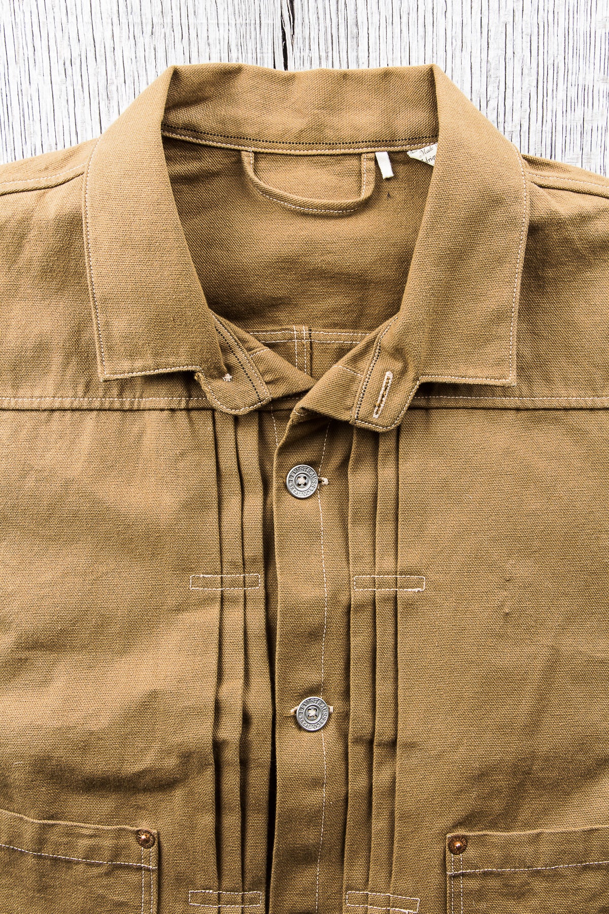 Second Hand LVC 1880s Triple Pleat Blouse Cotton Duck