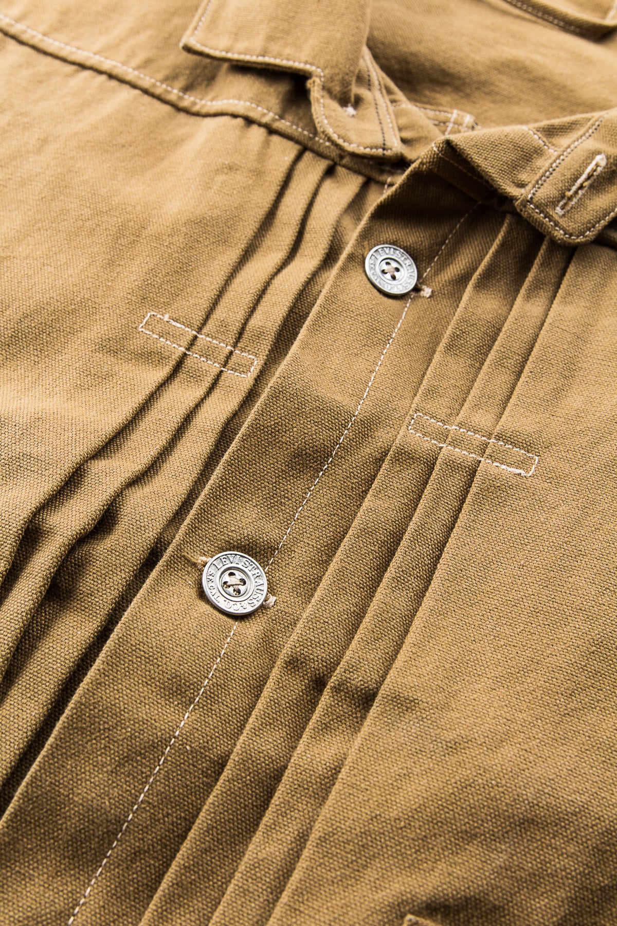 Second Hand LVC 1880s Triple Pleat Blouse Cotton Duck
