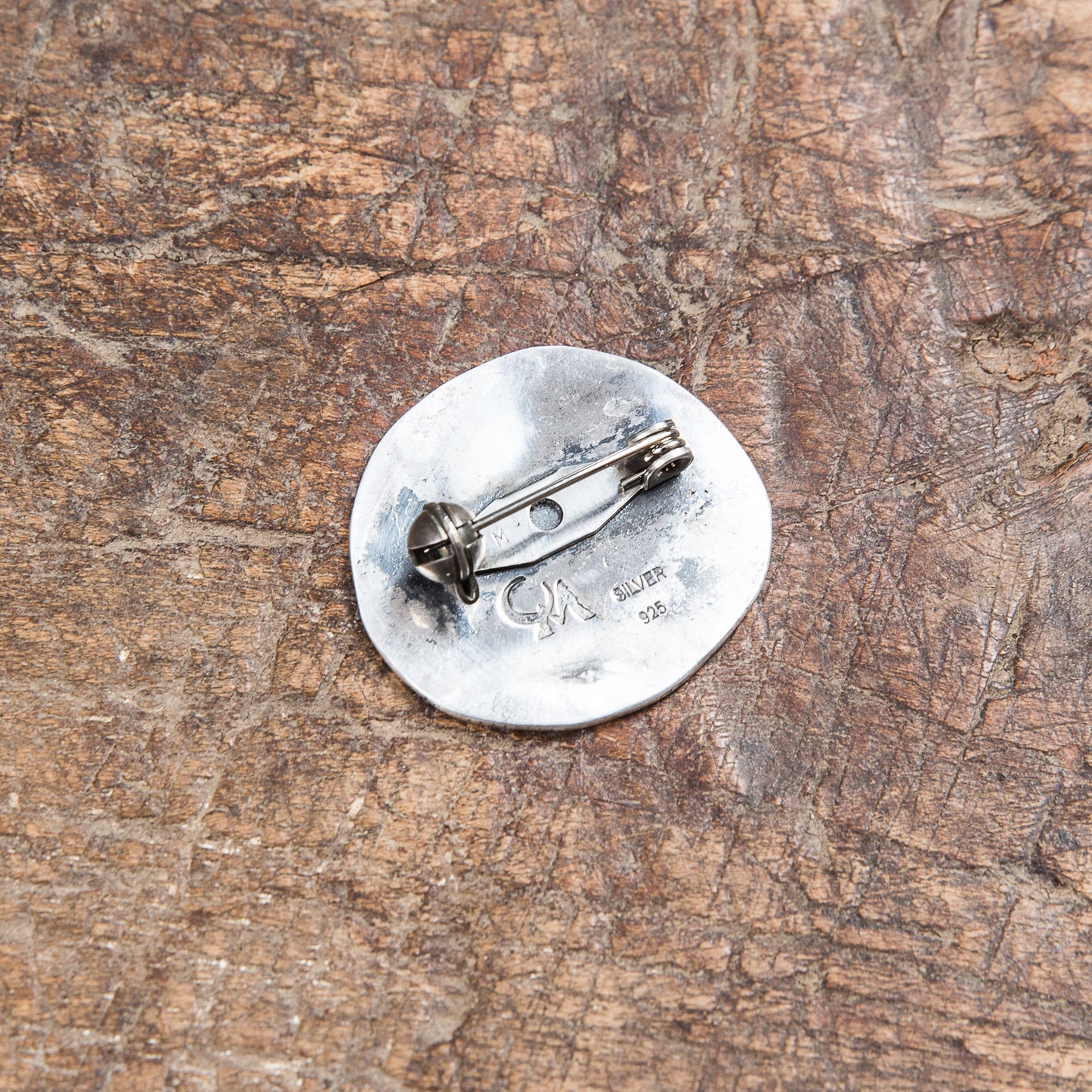 Munqa Newtive Silver Brooch Smiley