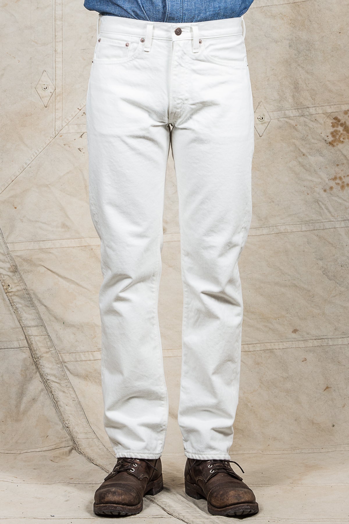 Denim Orslow 107 White Japan Blue Jeans Circle 14oz White Selvedge