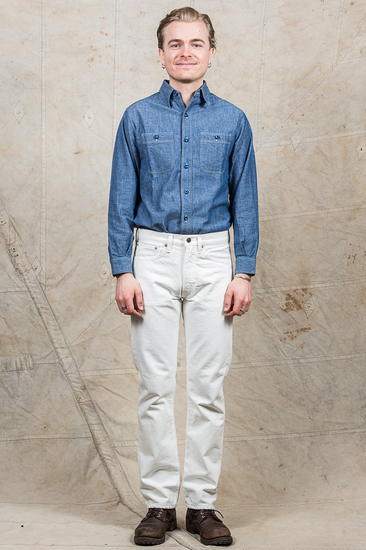 OrSlow 107 Slim Fit Jeans White