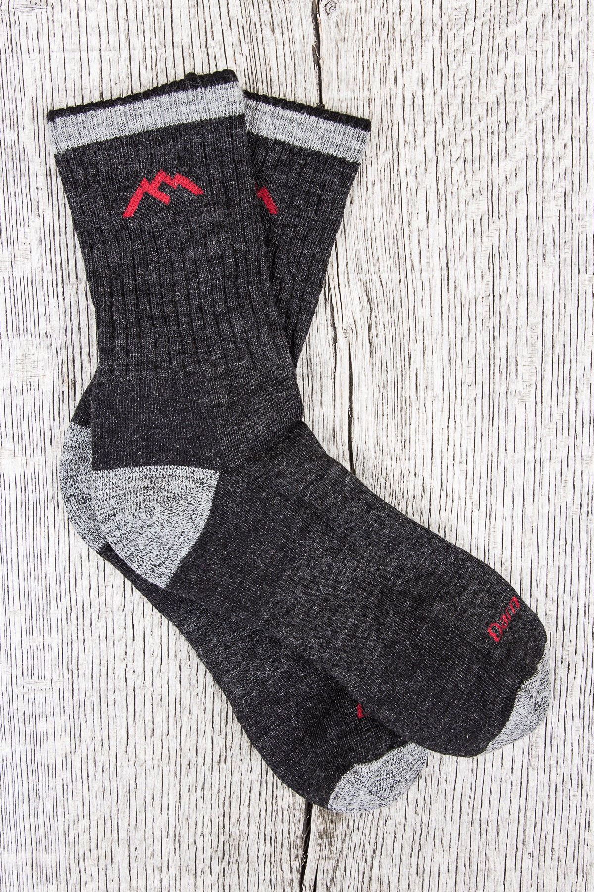 Darn Tough 1466 Black Wool Socks Hiker Micro Crew Sock Cushion