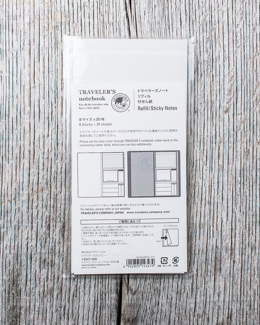 Traveler's Company #022 Regular Notebook Refill Sticky Notes
