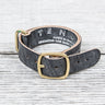 Tender Nato Watch Strap Natural Black Wattle Leather 20 mm
