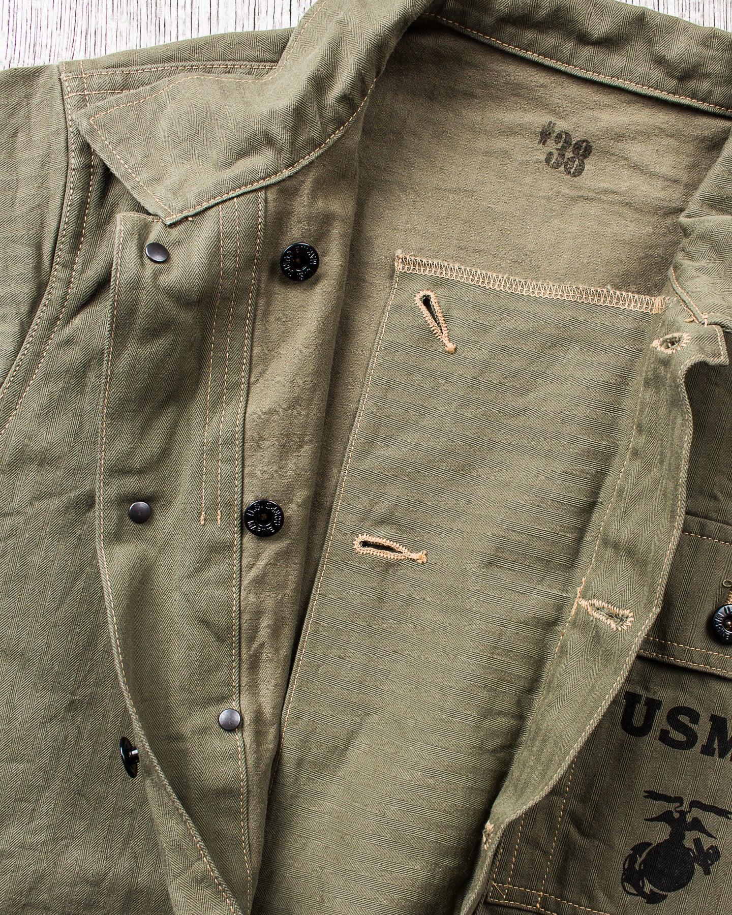 Buzz Rickson's USMC P-44 HBT Jacket BR15123