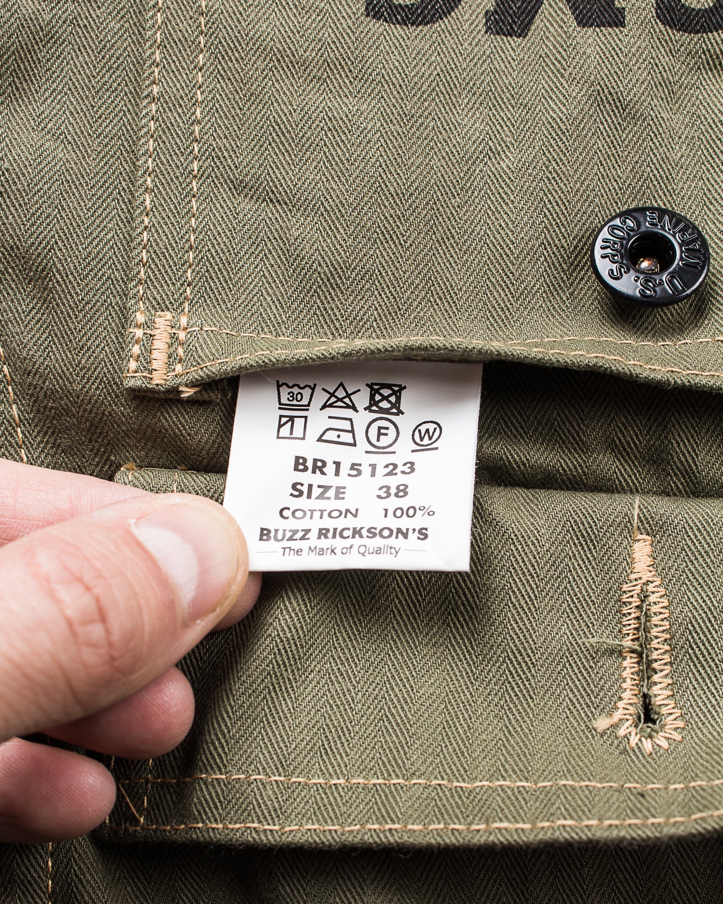 Buzz Rickson's USMC P-44 HBT Jacket BR15123