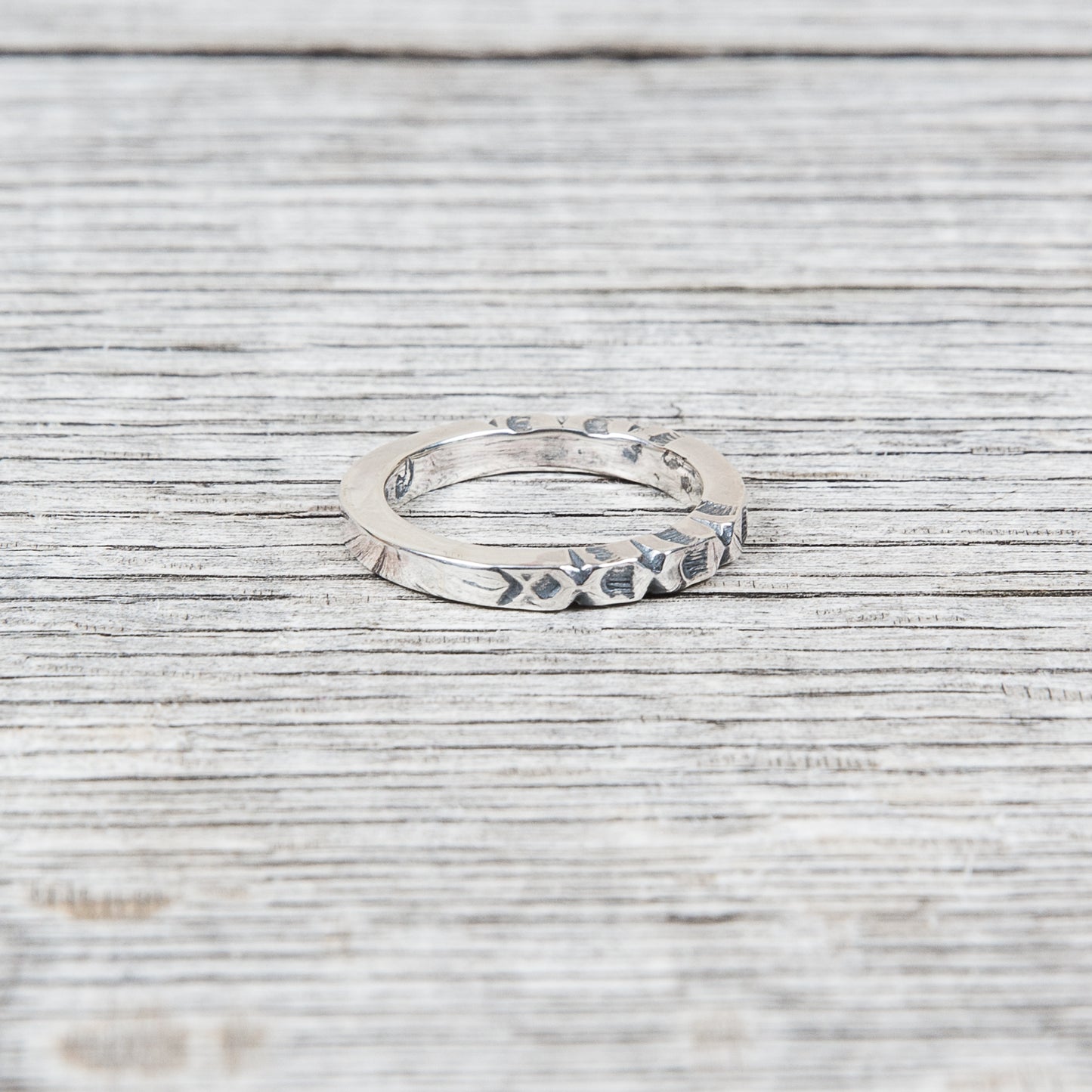 Larry Smith Square Stamp Ring RG-0058