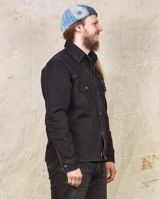 Second Hand Indigofera Fargo Shirt Gunpowder Black Size M