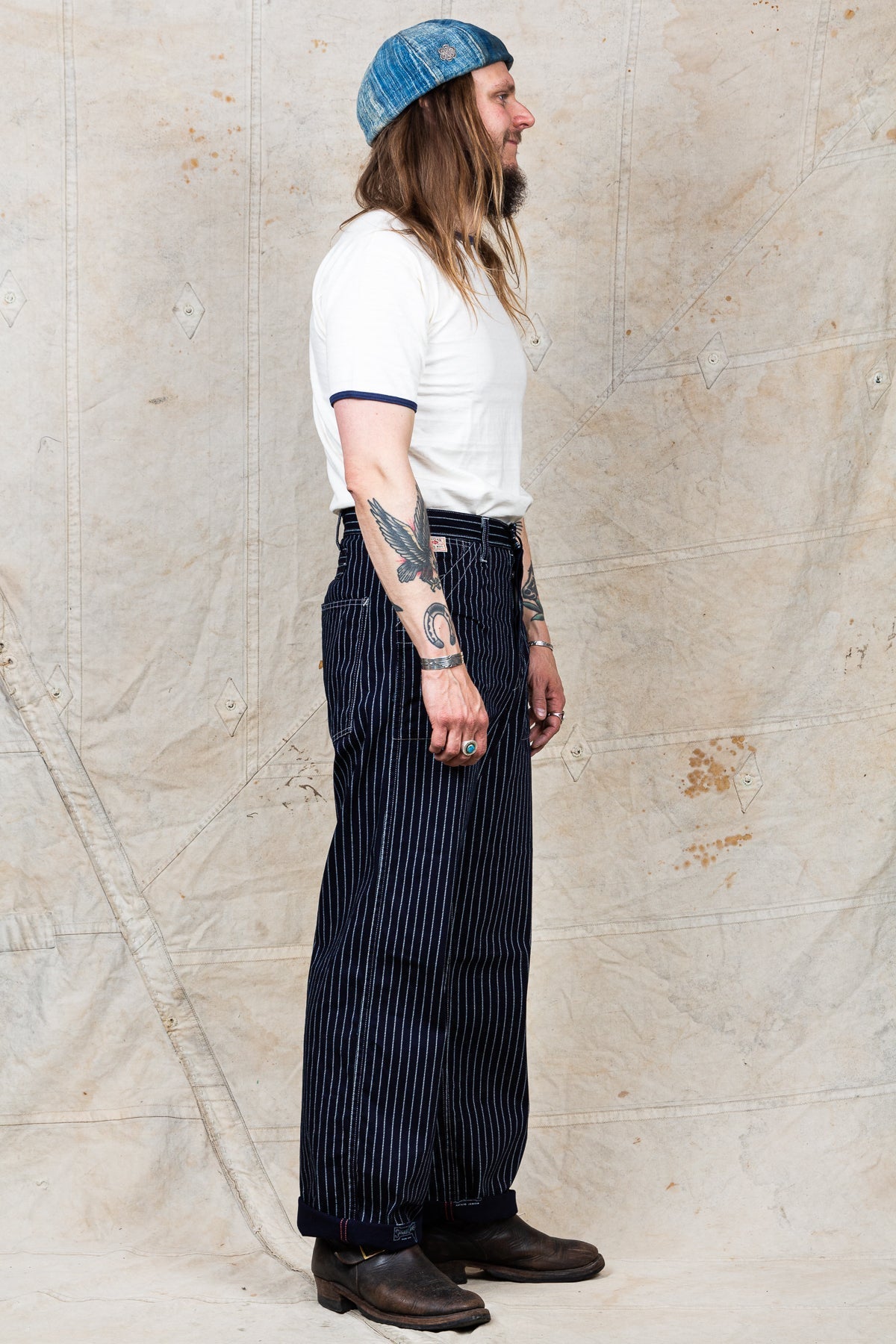 Sugar Cane & Co. Wabash Stripe Engineer Pants SC40786A