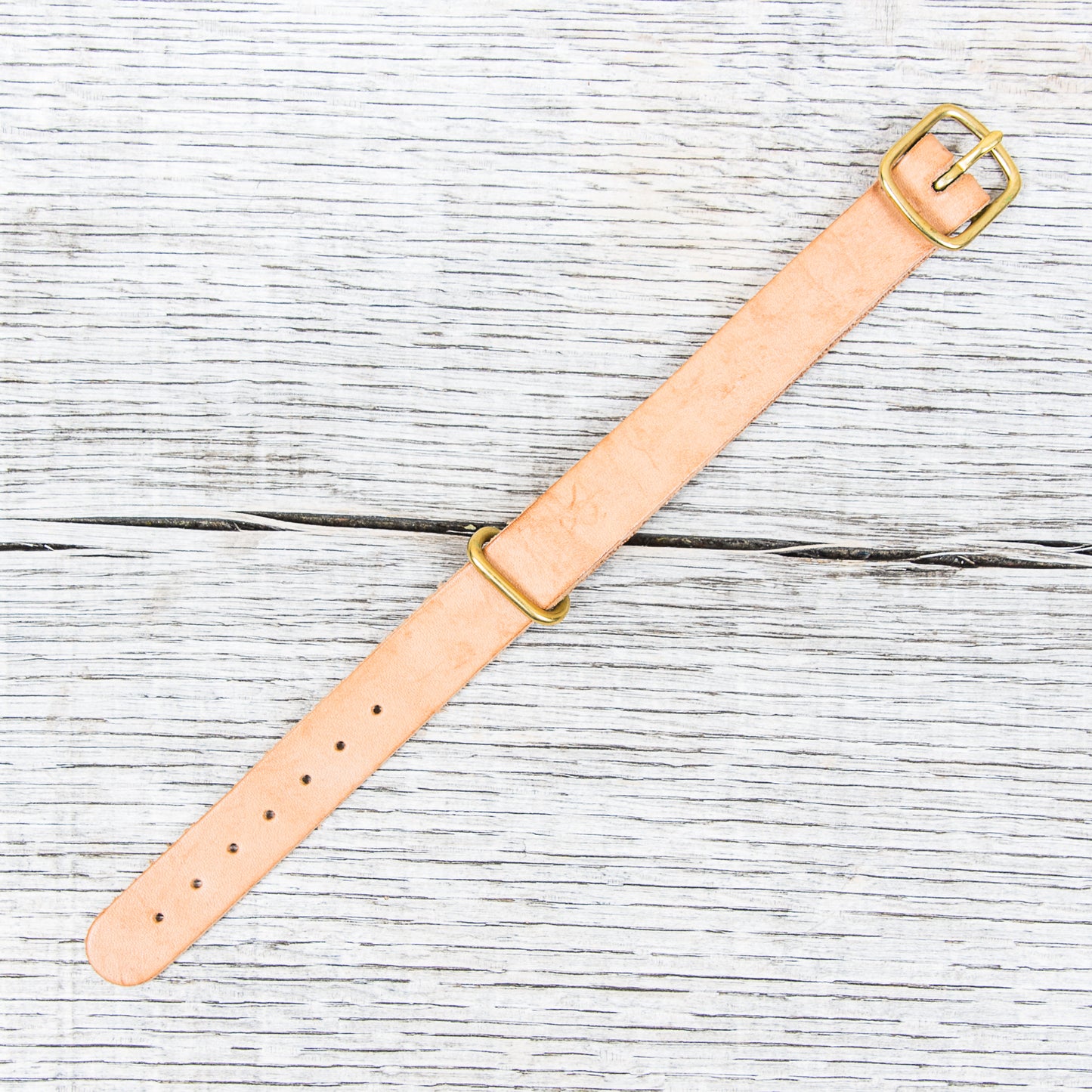 Tender Nato Watch Strap Natural Tan Wattle Leather 20 mm
