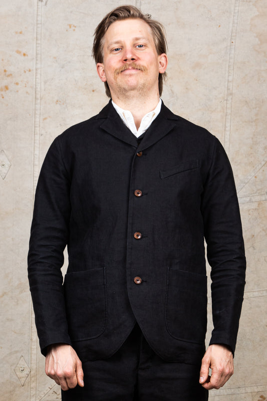 Second Hand Joe McCoy's Double Diamond Black Linen Jacket