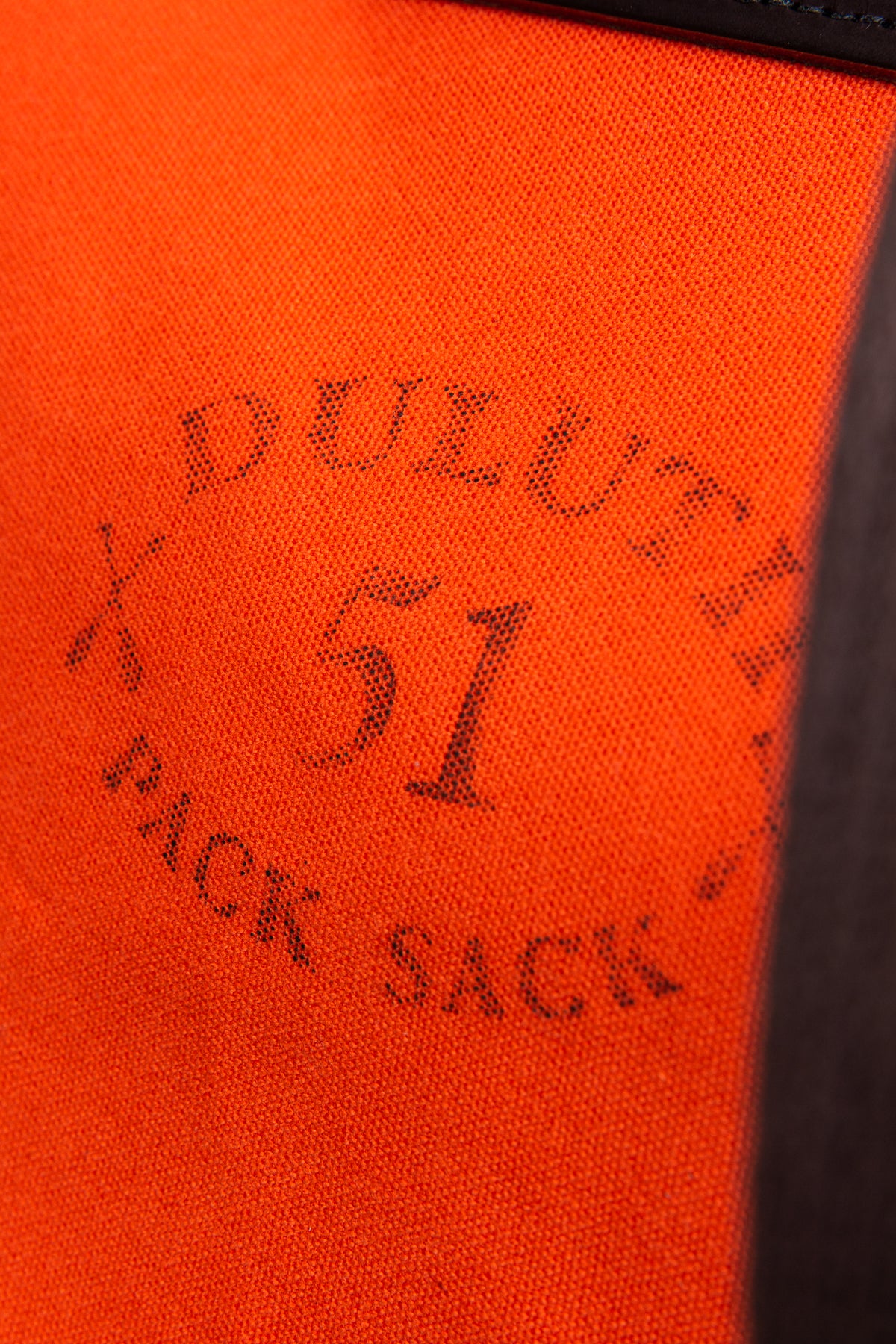 Duluth Pack #51 Orange Canvas