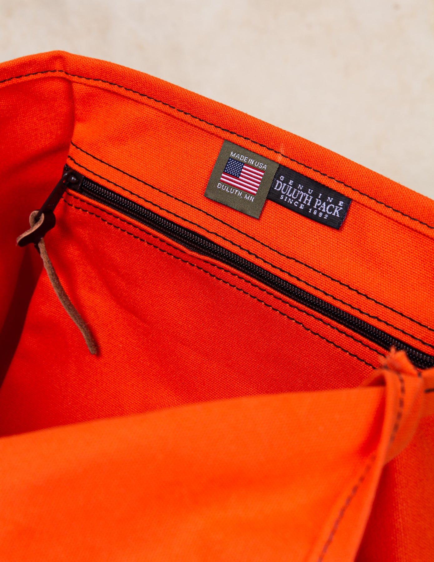 Duluth Pack #51 Orange Canvas