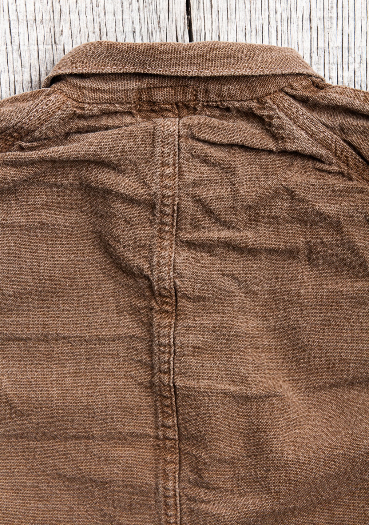 Tender Type 431 Long Sleeve Raglan Wallaby Shirt Walnut Dyed Wave Calico