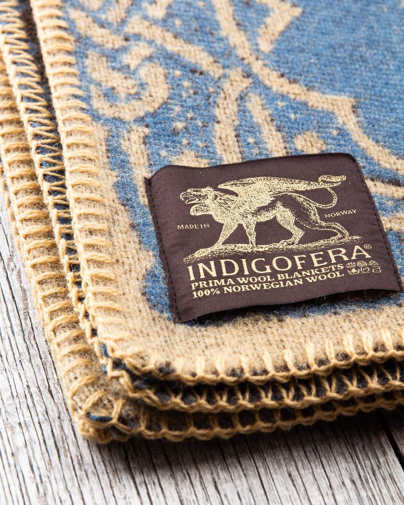 Indigofera Wool Blanket Gryphon Second Sunrise