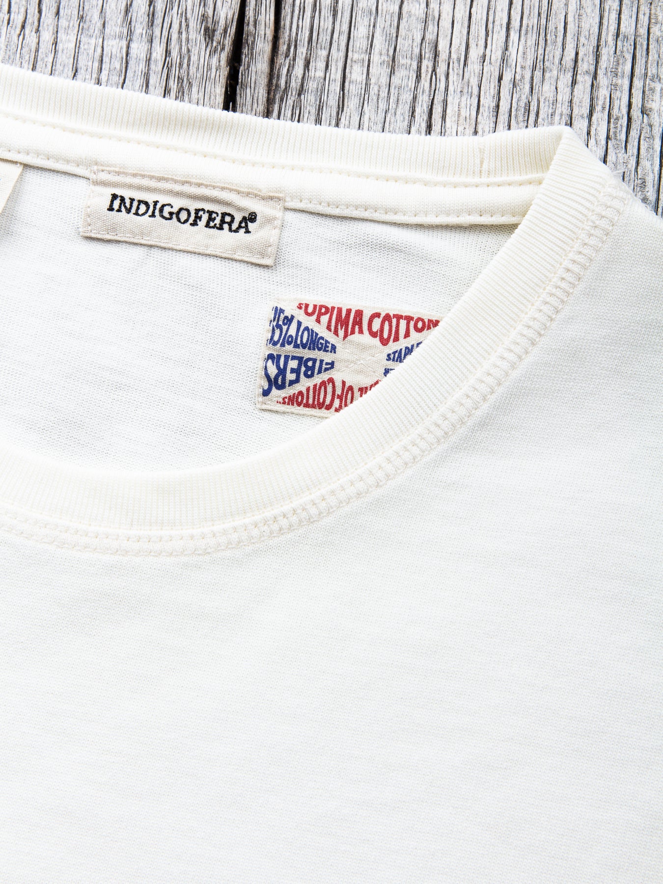 Indigofera Wilson Pocket T-Shirt Cocatoo White