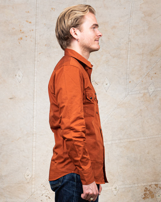 Indigofera Dollard Shirt Cotton Twill Umber