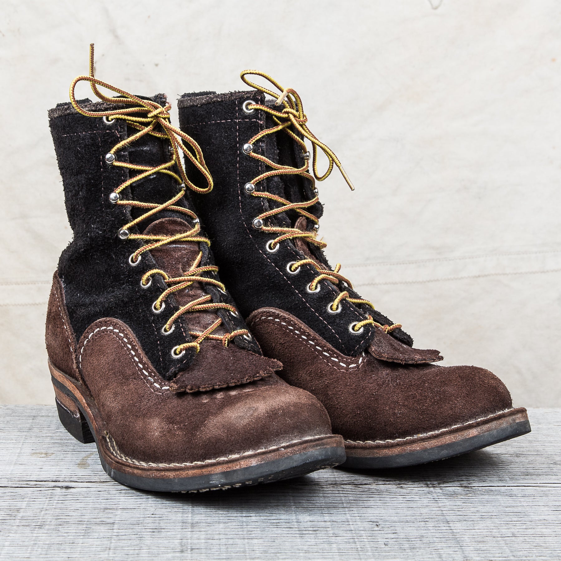 Second hand Wesco Highliner Two Tone Boots – Second Sunrise