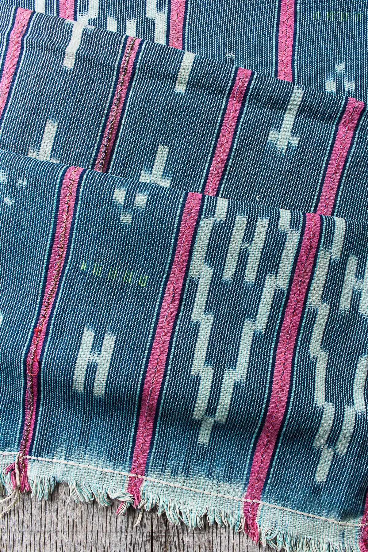 African Indigo Baulé Ikat Textile No. 24