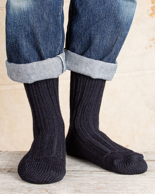 Heimat Wander Wool Socks Ink (Navy)