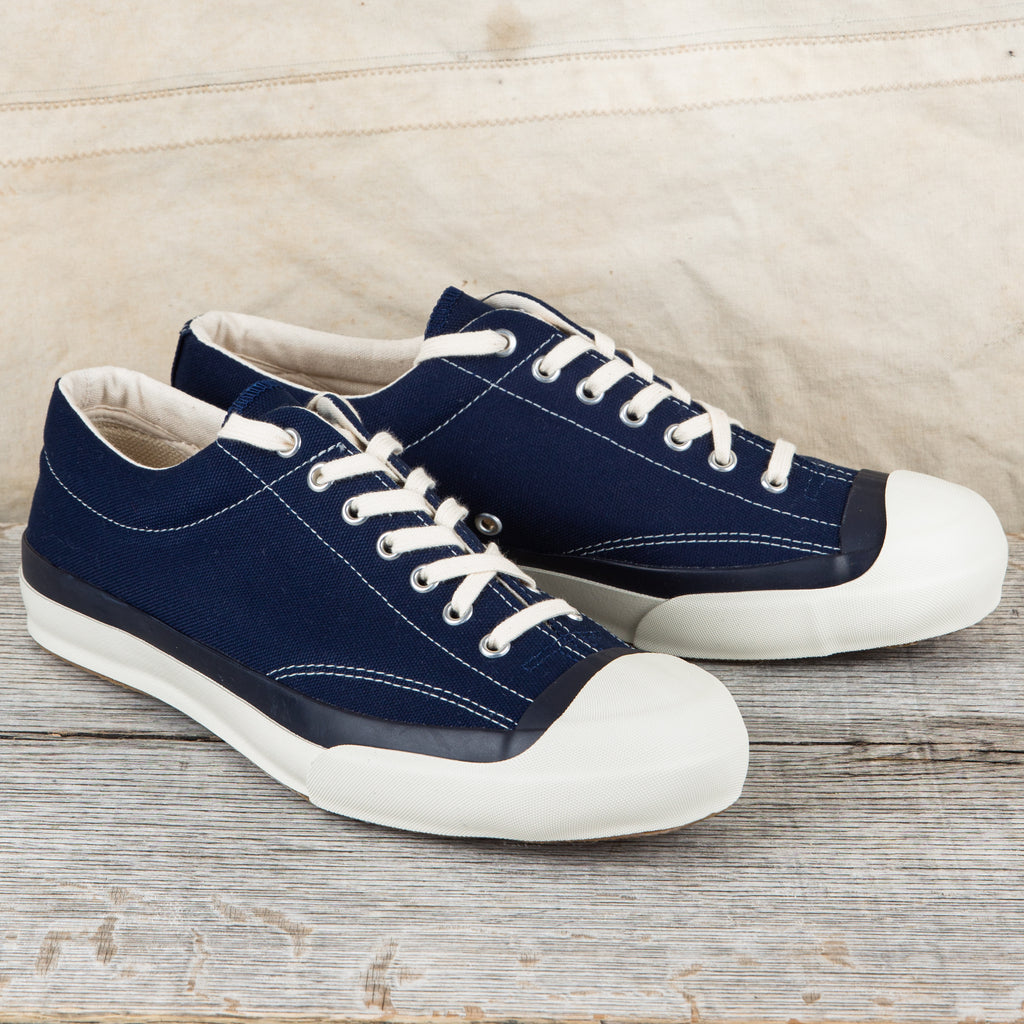Moonstar Gym Court Vulcanized Rubber Sneakers Navy Second Sunrise