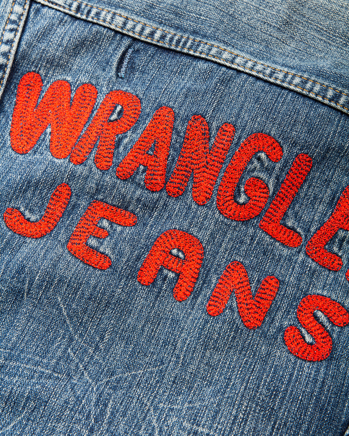 Second Hand Wrangler Embroidered Denim Jacket