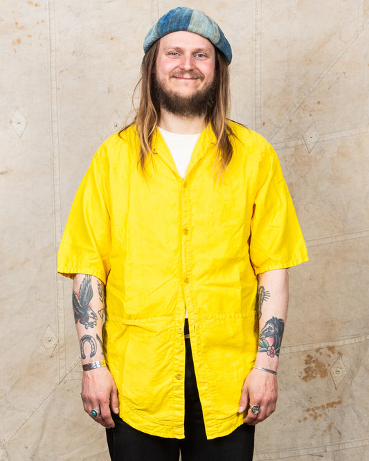 Tender Type 443 Short Sleeve Compass Pocket Shirt Turmeric Dyed