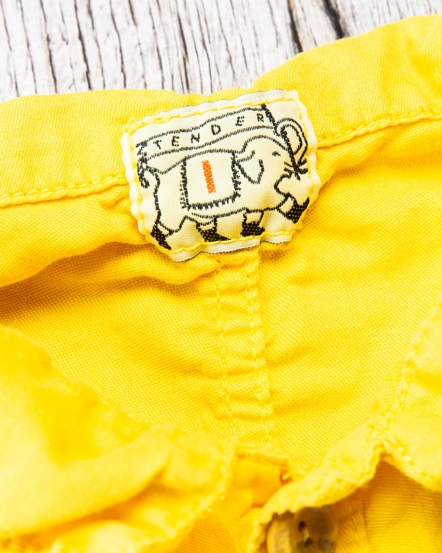Tender Type 443 Short Sleeve Compass Pocket Shirt Turmeric Dyed