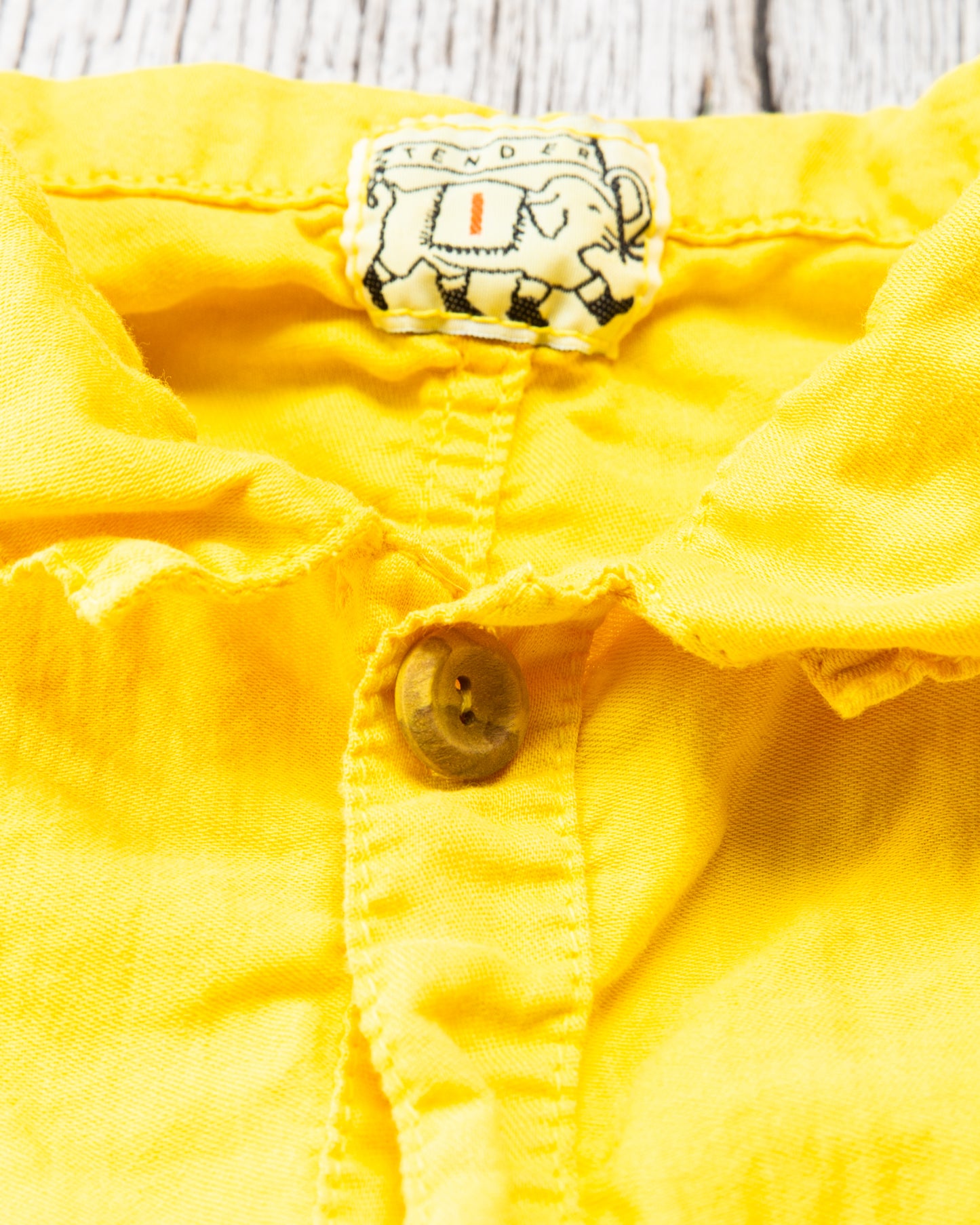 Tender Type 443 Short Sleeve Compass Pocket Shirt Turmeric Dyed