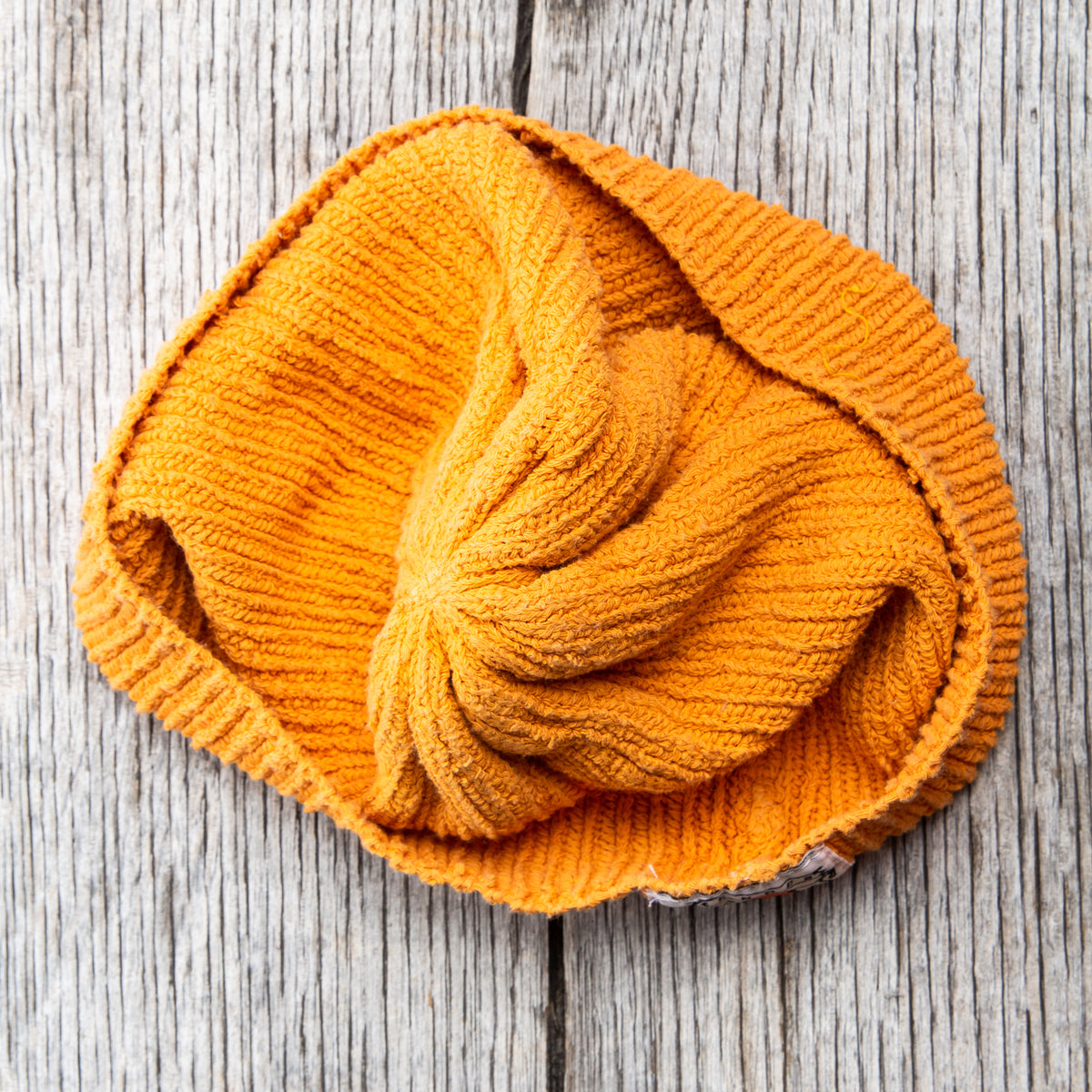Tender Type 827 Drawn Knitted Hat Annatto Dyed