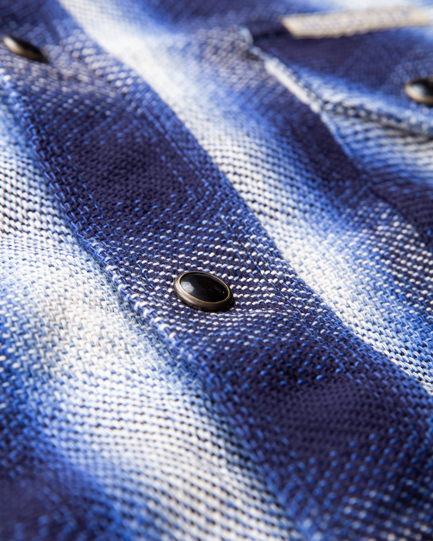 Indigofera Dollard Shirt Flannel Check Blue / White