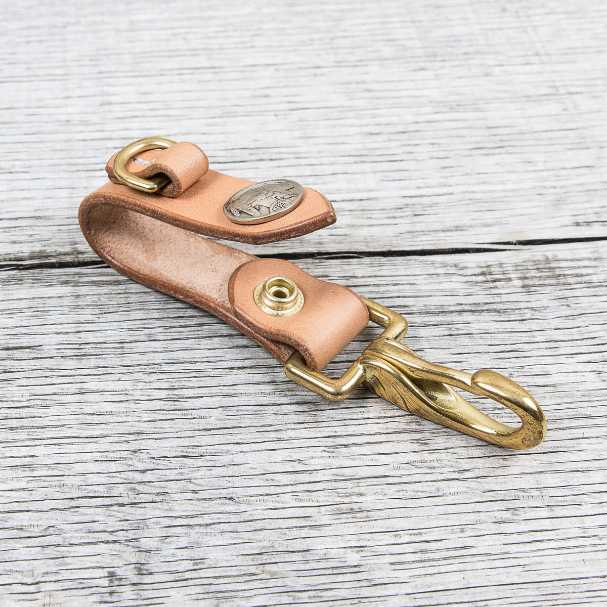 Lone Wolf Leather Key Holder Natural