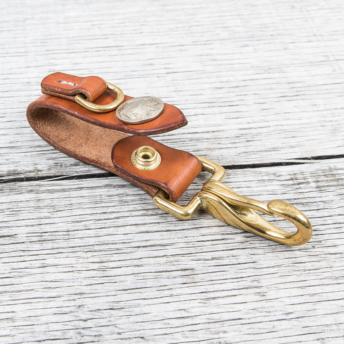 Lone Wolf Leather Key Holder Saddle Tan