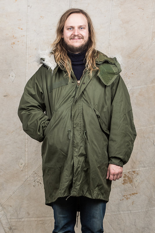 Vintage 1974 M-65 Fish Tail Parka Olive Medium - Regular