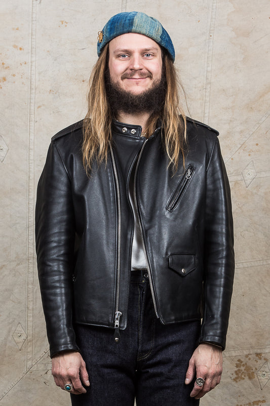 Second Hand Schott Perfecto Hybrid Cafe Racer Leather Motorcycle Jacket