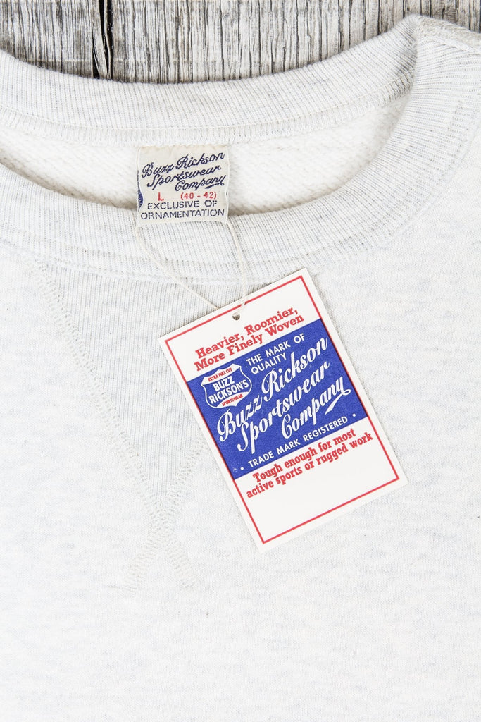 pi3月4日到着 Buzz Rickson's Loopwheel Sweatshirt 4-Needle Oatmeal BR65622