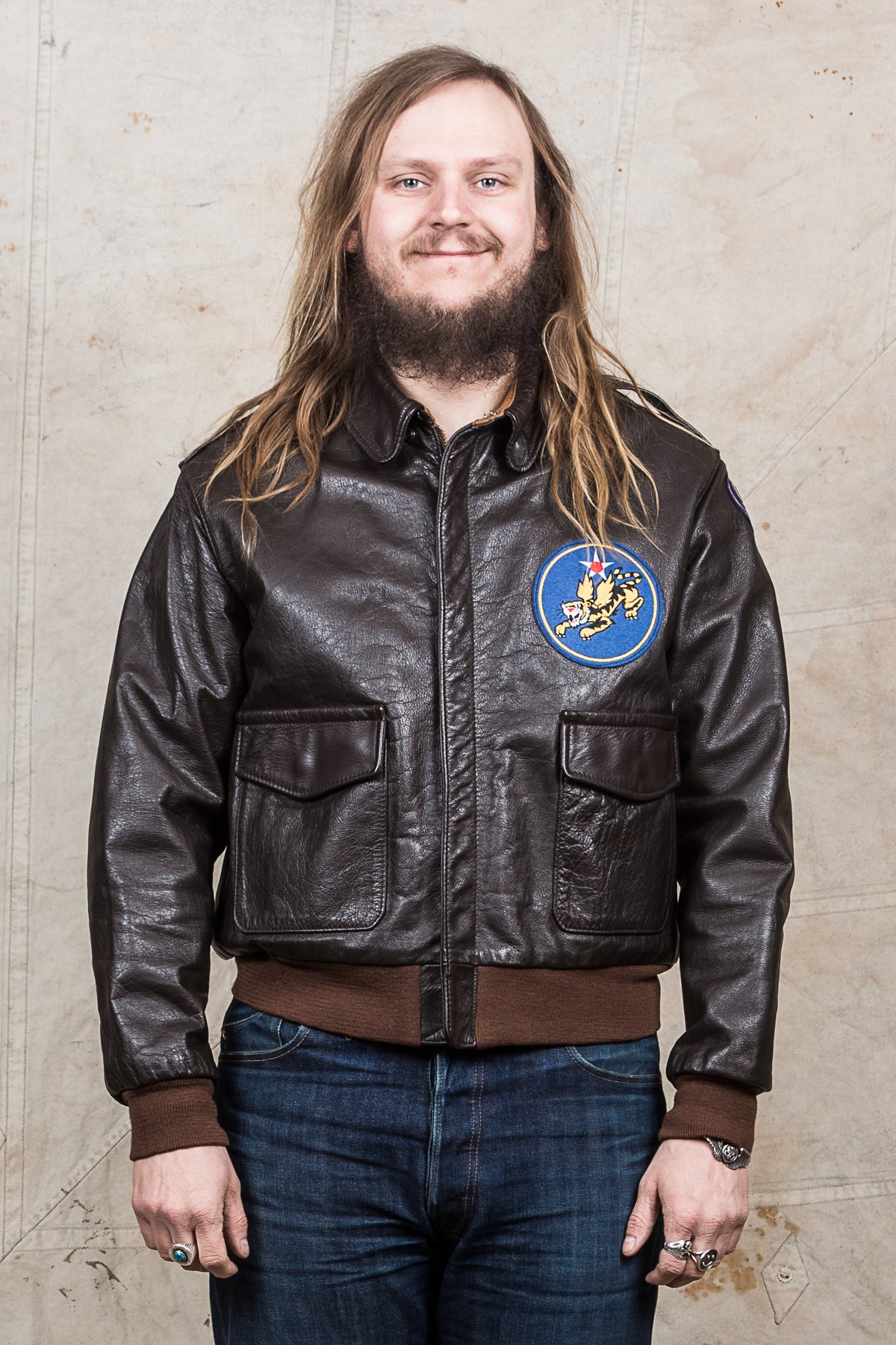 Second Hand Aero USAAF Leather A-2 40-3785-P Horsehide Leather 