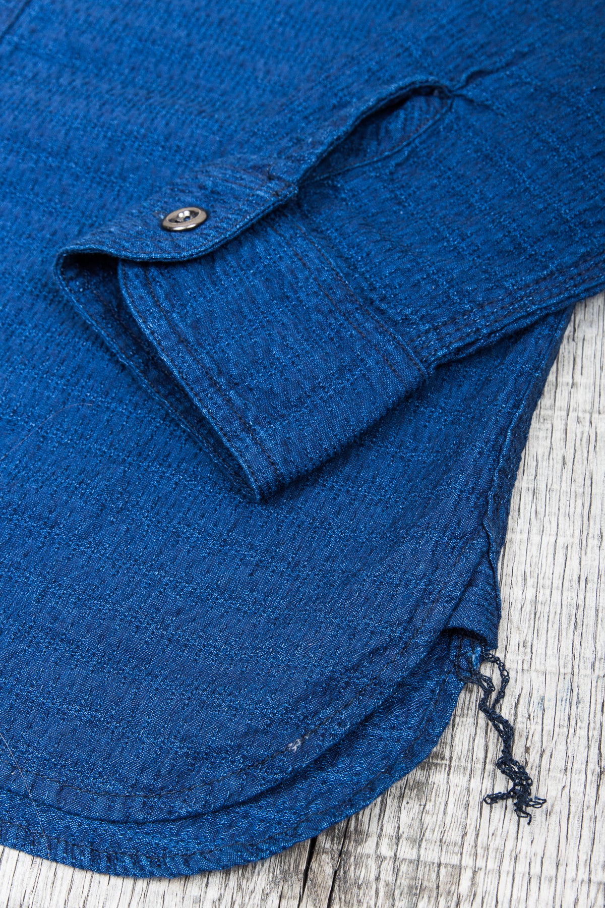 Momotaro Dobby Work Shirt Indigo