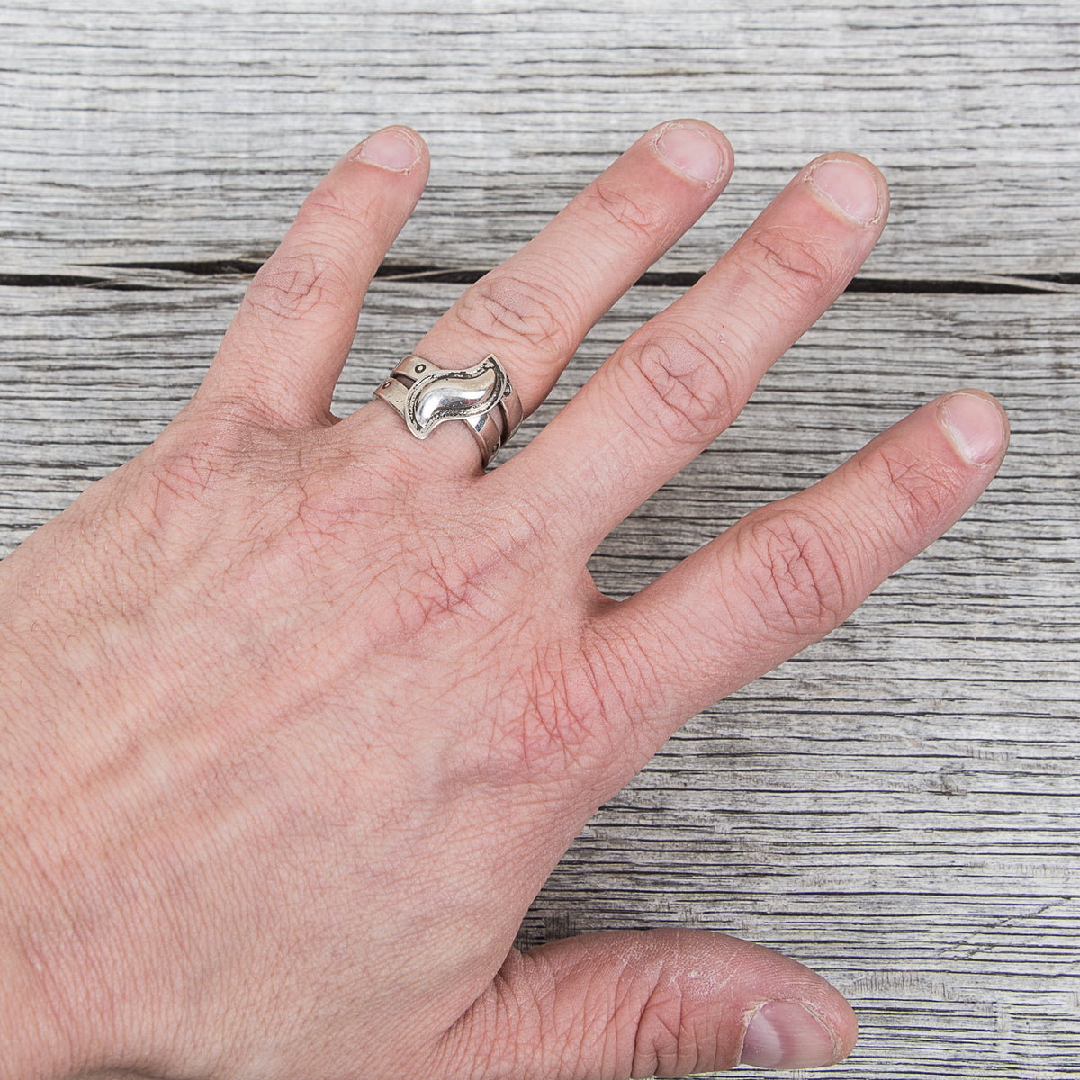 Tenable Crafts Wrap Around Silver Ring #112