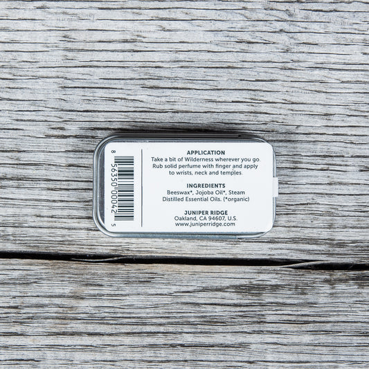 Juniper Ridge Organic Solid Perfume Desert Cedar 5oz