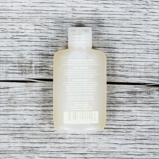 Juniper Ridge Organic Body Wash Coastal Pine 2oz
