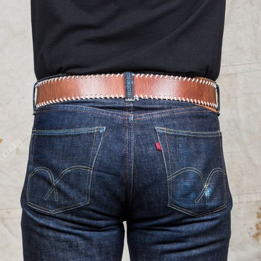 Indigofera Stu Leather Belt